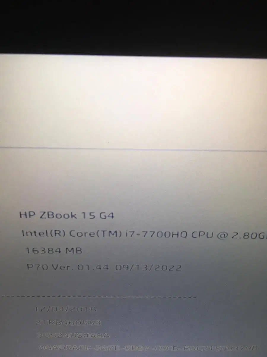 HP Zbook15 g4